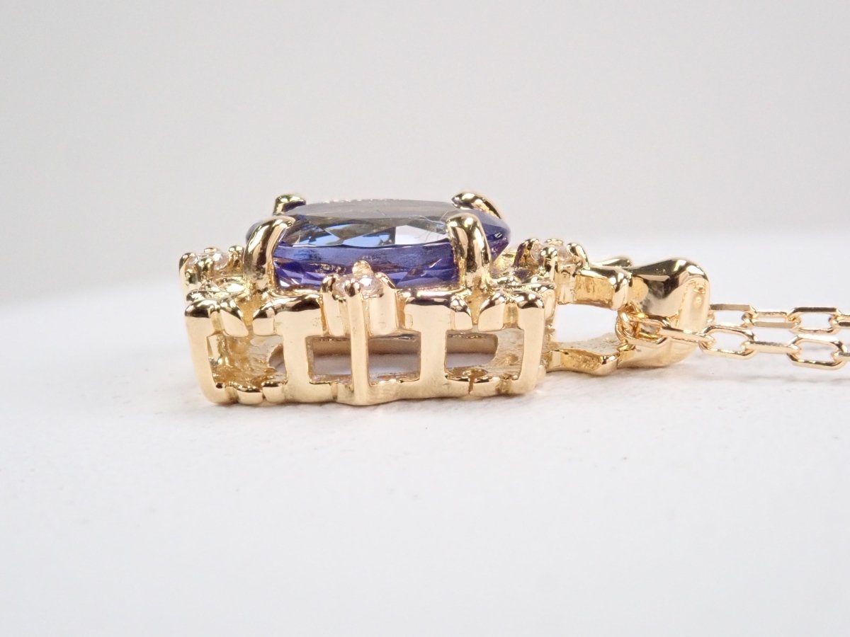 K18タンザナイト0.76ct ペンダント(ネックレス) - カラッツSTORE