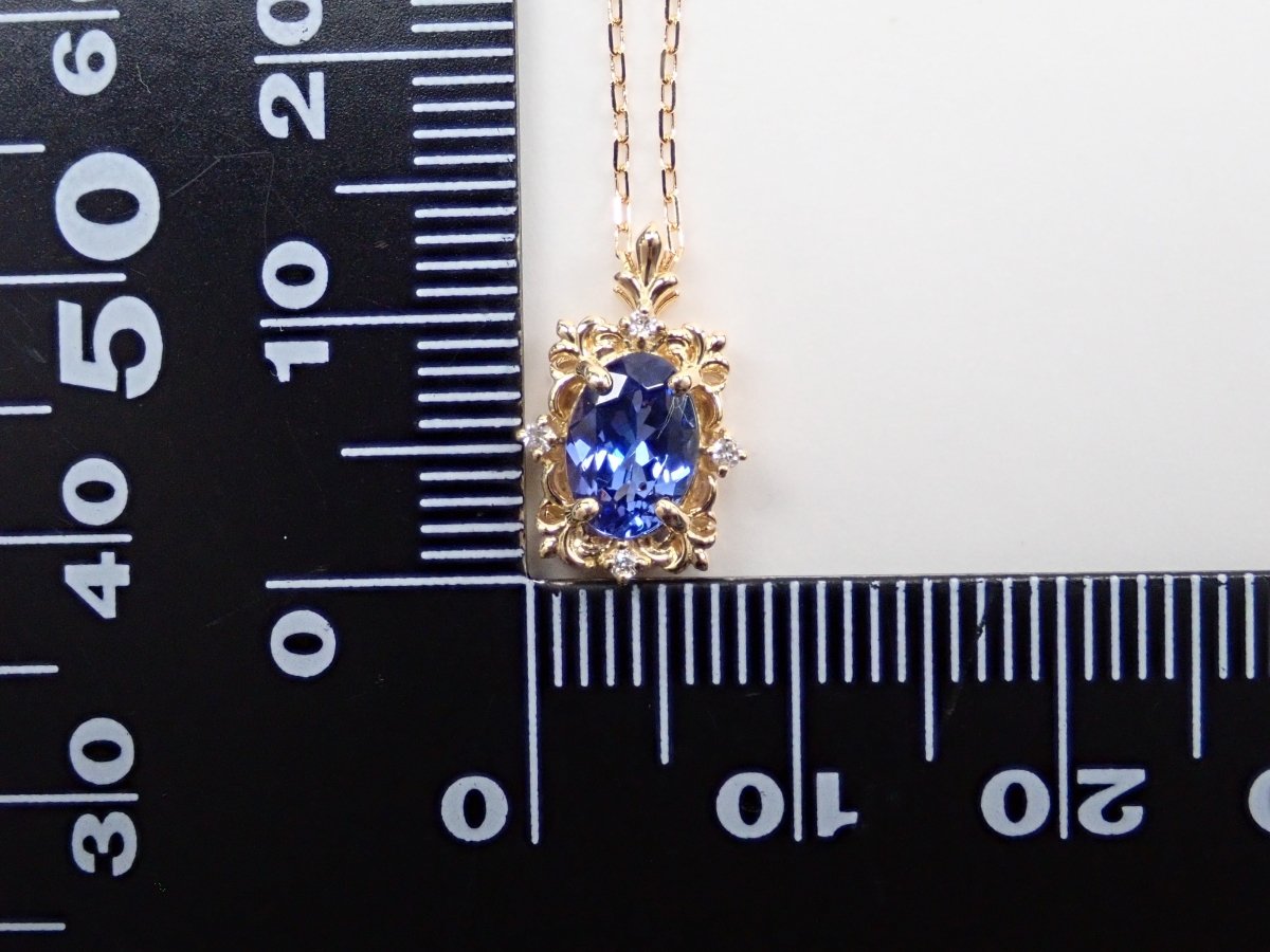 K18タンザナイト0.76ct ペンダント(ネックレス) - カラッツSTORE
