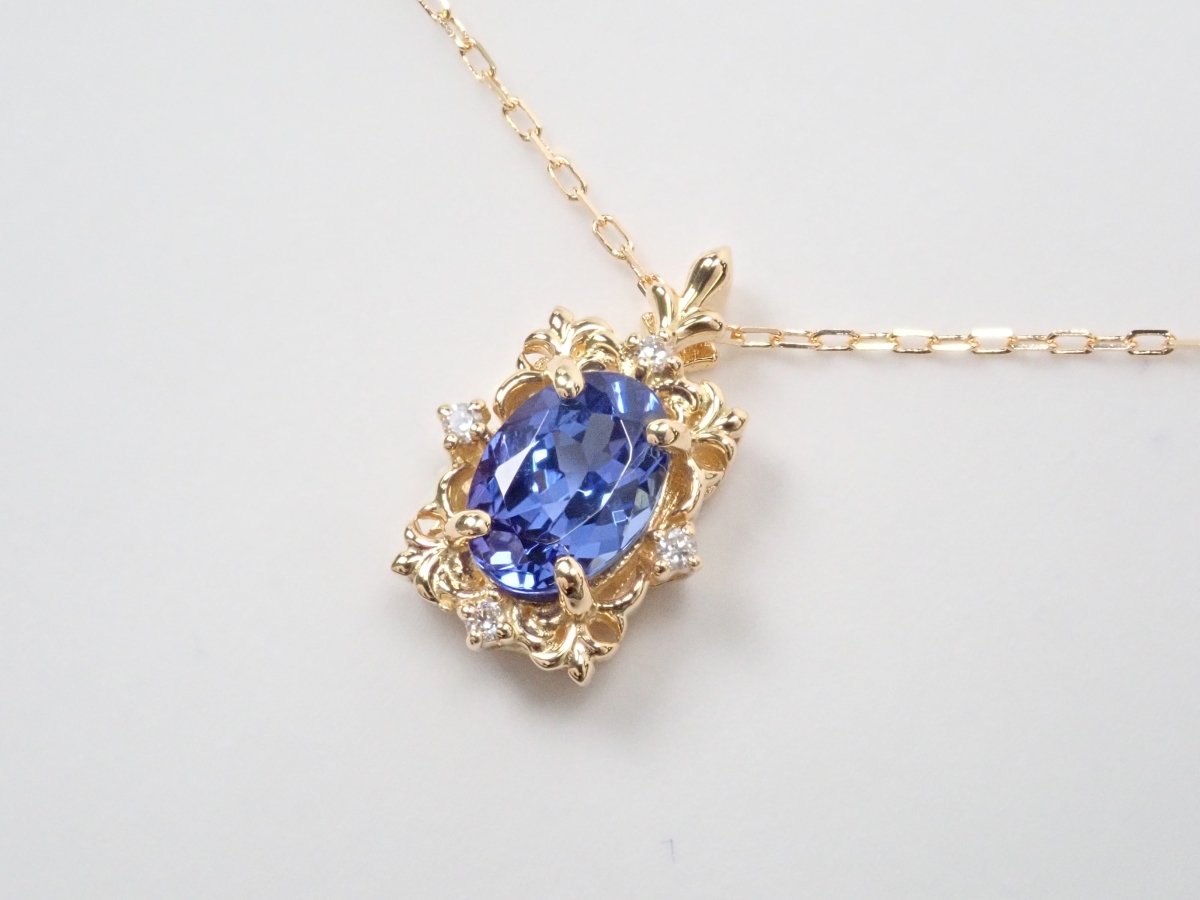 K18タンザナイト0.76ct ペンダント(ネックレス) - カラッツSTORE