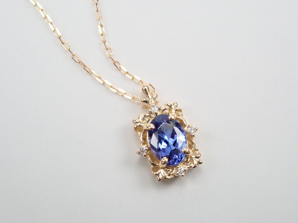 K18タンザナイト0.76ct ペンダント(ネックレス) - カラッツSTORE
