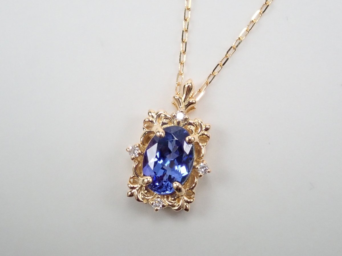 K18タンザナイト0.76ct ペンダント(ネックレス) - カラッツSTORE