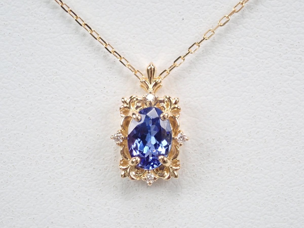 K18タンザナイト0.76ct ペンダント(ネックレス) - カラッツSTORE