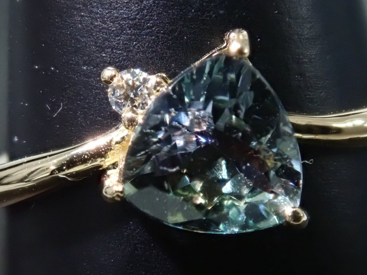 K18バイカラーゾイサイト0.77ct リング(バイカラータンザナイト) - カラッツSTORE