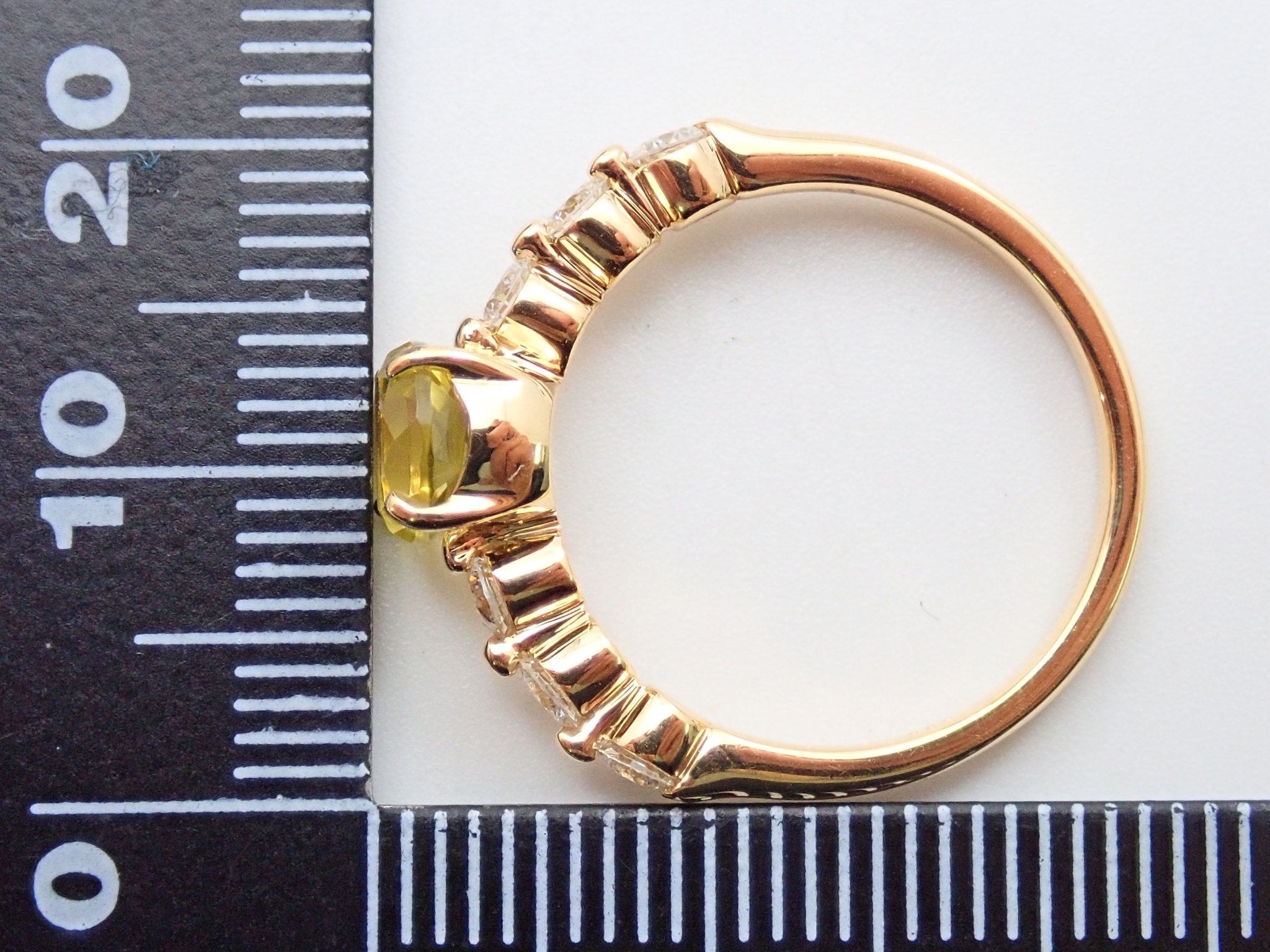 K18レモンクォーツ0.82ct リング(ダンデライオン) - KARATZ STORE|カラッツSTORE