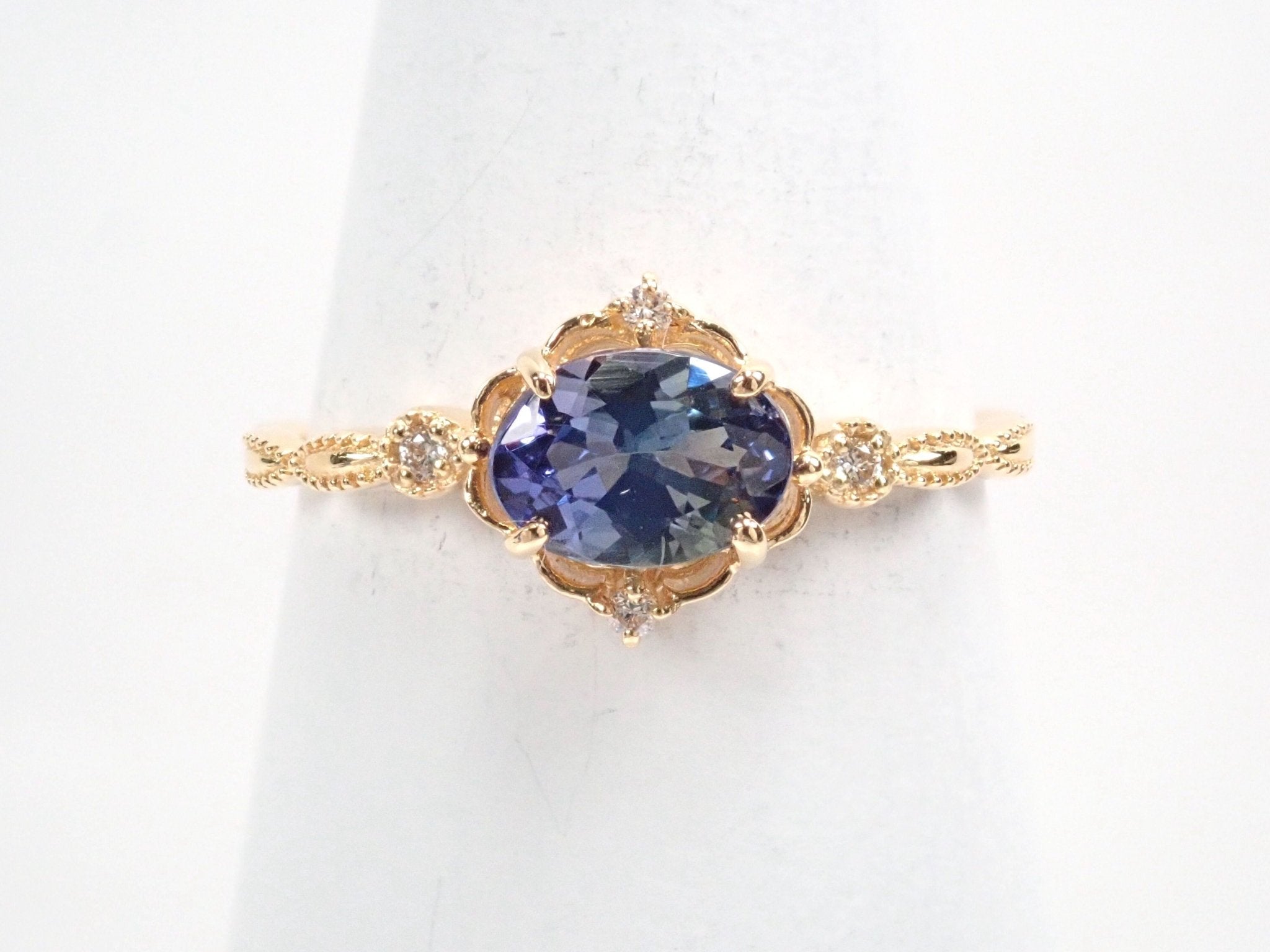 K18バイカラータンザナイト0.84ct ダイヤモンドリング - KARATZ STORE|カラッツSTORE