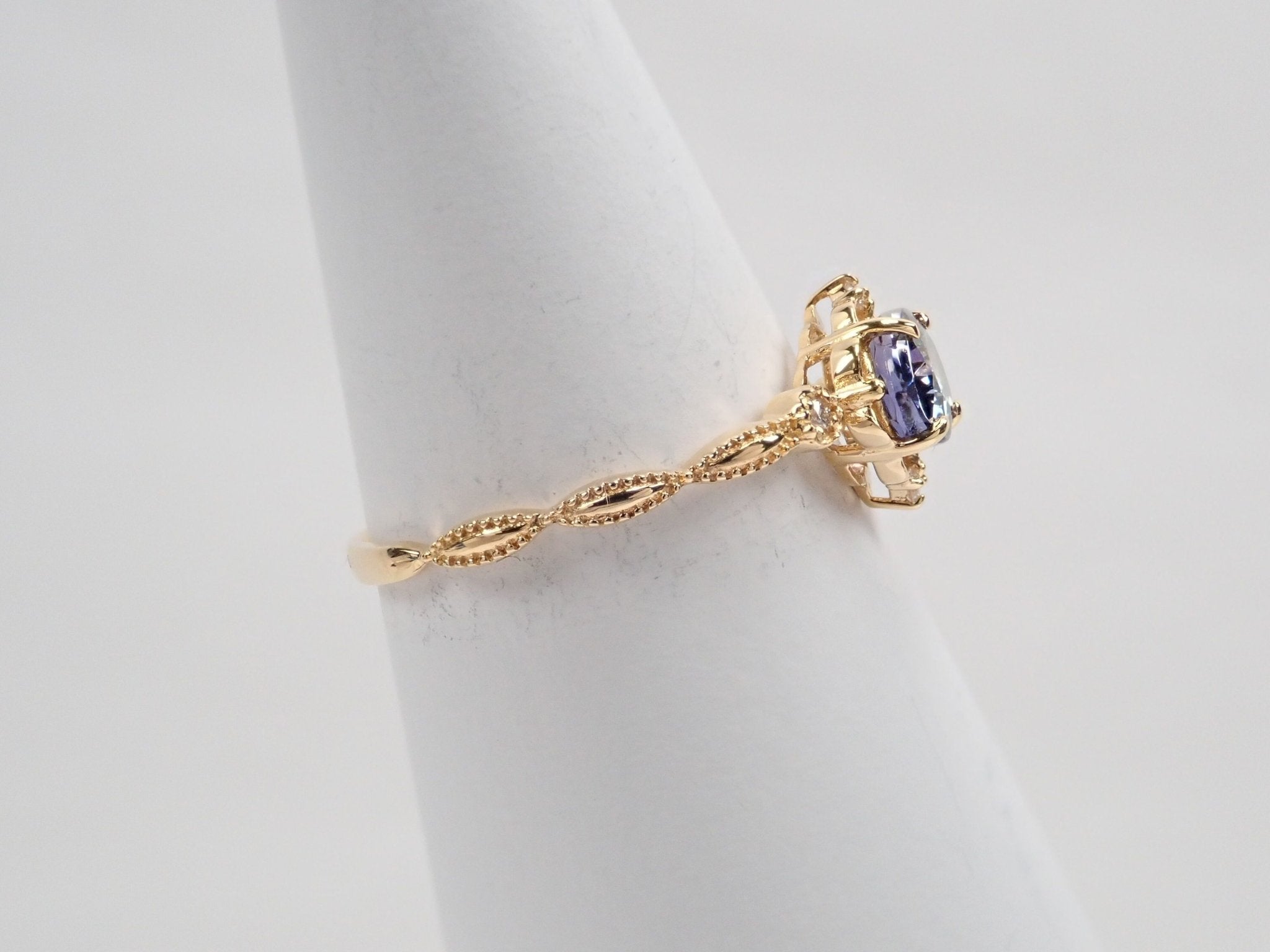K18バイカラータンザナイト0.84ct ダイヤモンドリング - KARATZ STORE|カラッツSTORE