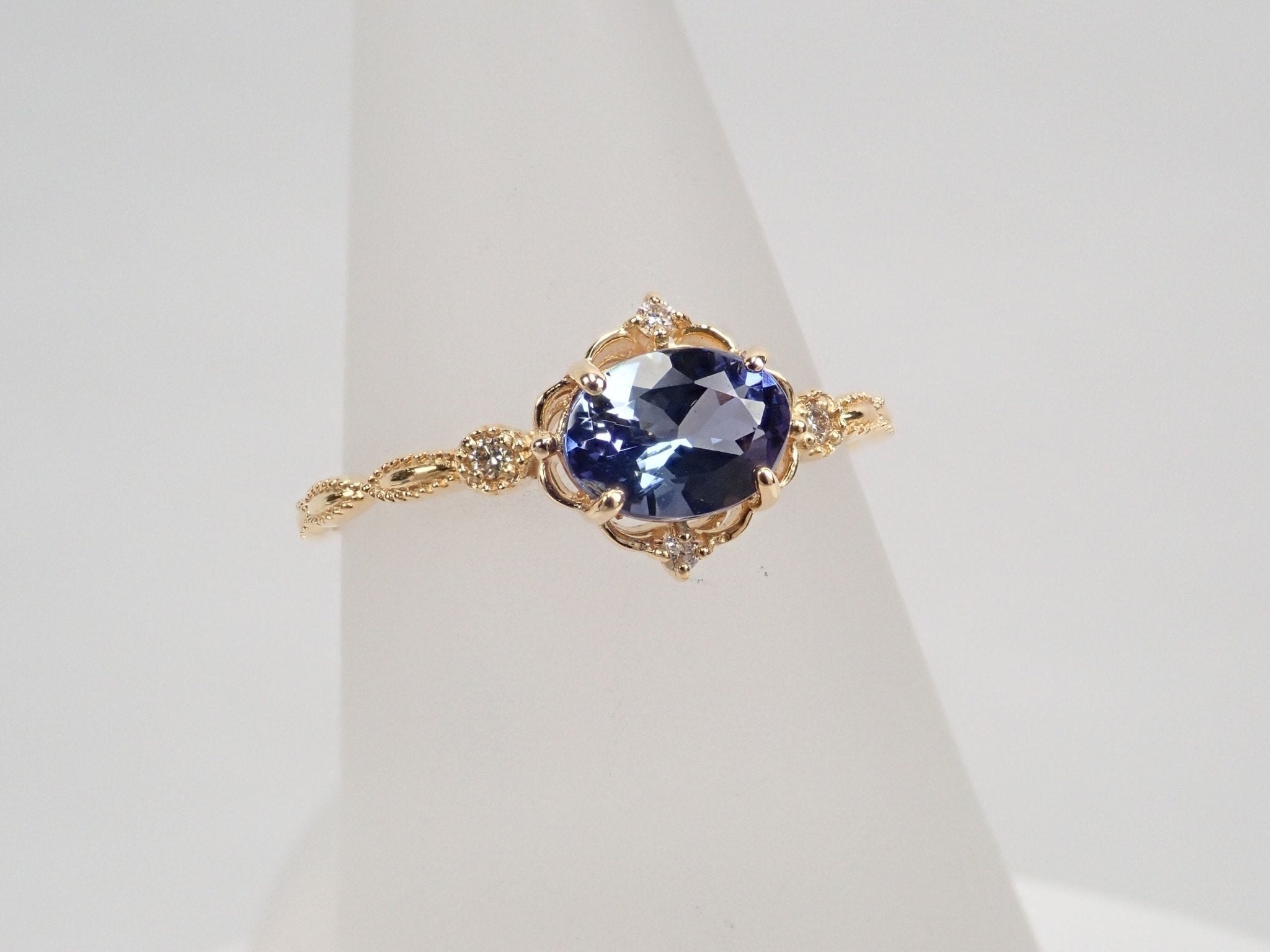 K18バイカラータンザナイト0.84ct ダイヤモンドリング - KARATZ STORE|カラッツSTORE