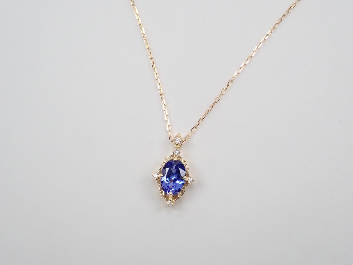 K18タンザナイト0.85ct ペンダント(ネックレス) - カラッツSTORE