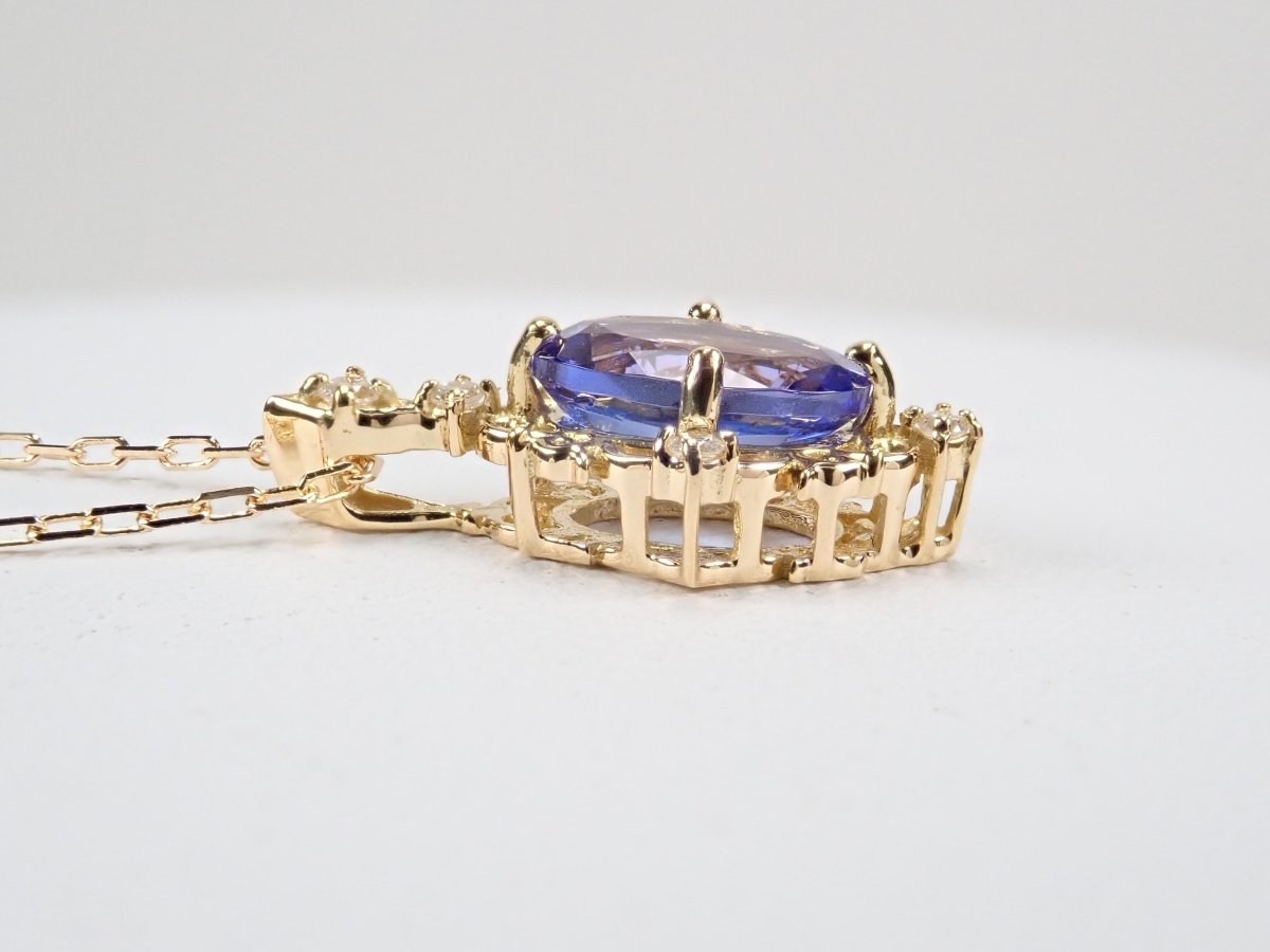 K18タンザナイト0.85ct ペンダント(ネックレス) - カラッツSTORE