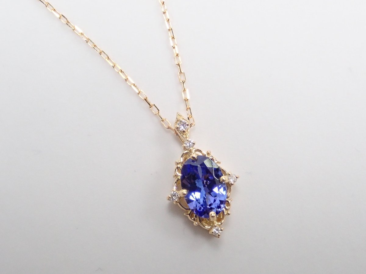 K18タンザナイト0.85ct ペンダント(ネックレス) - カラッツSTORE