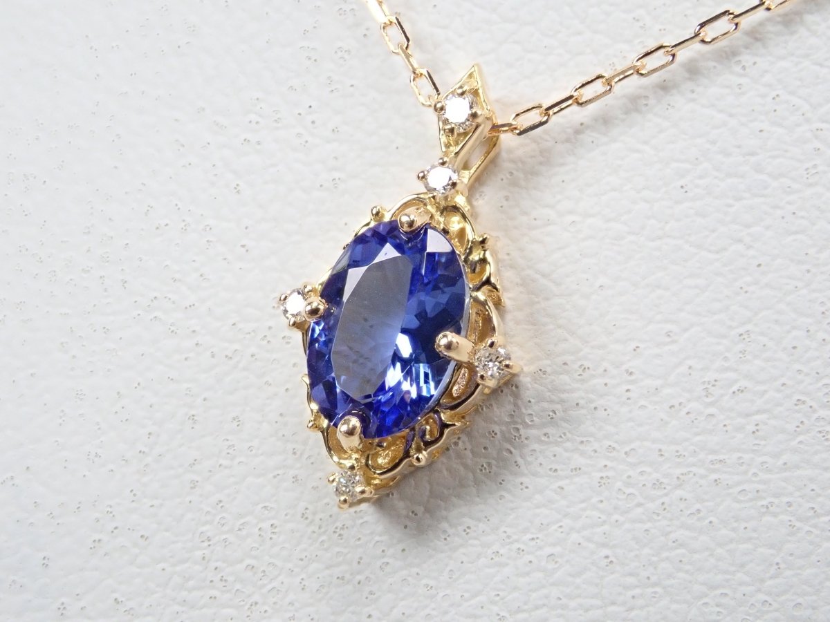 K18タンザナイト0.85ct ペンダント(ネックレス) - カラッツSTORE