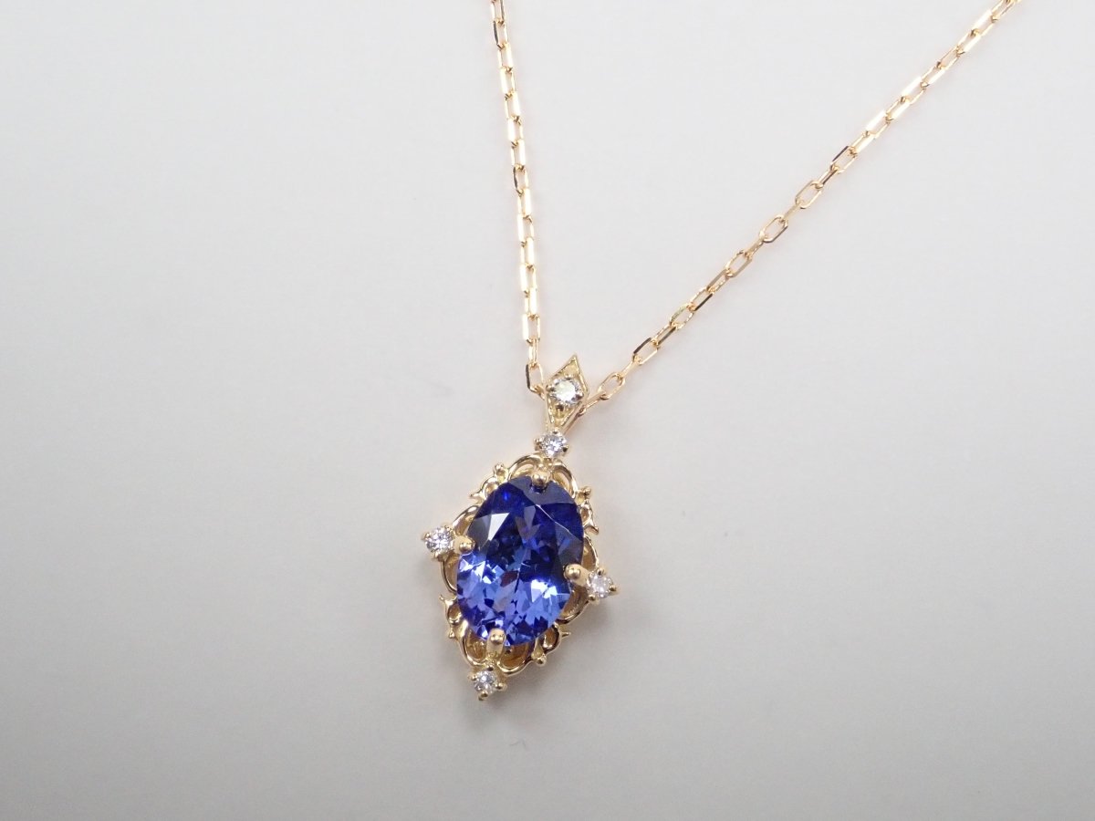 K18タンザナイト0.85ct ペンダント(ネックレス) - カラッツSTORE