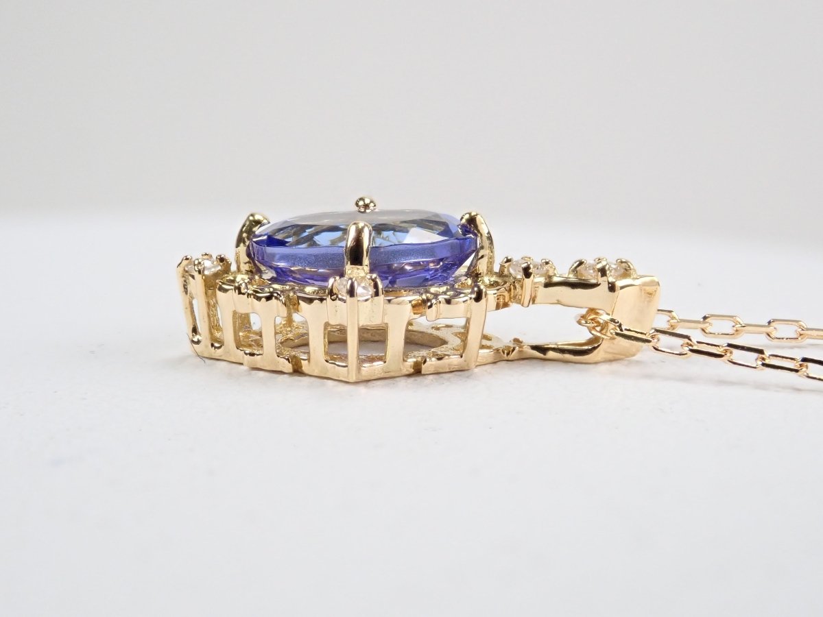 K18タンザナイト0.85ct ペンダント(ネックレス) - カラッツSTORE