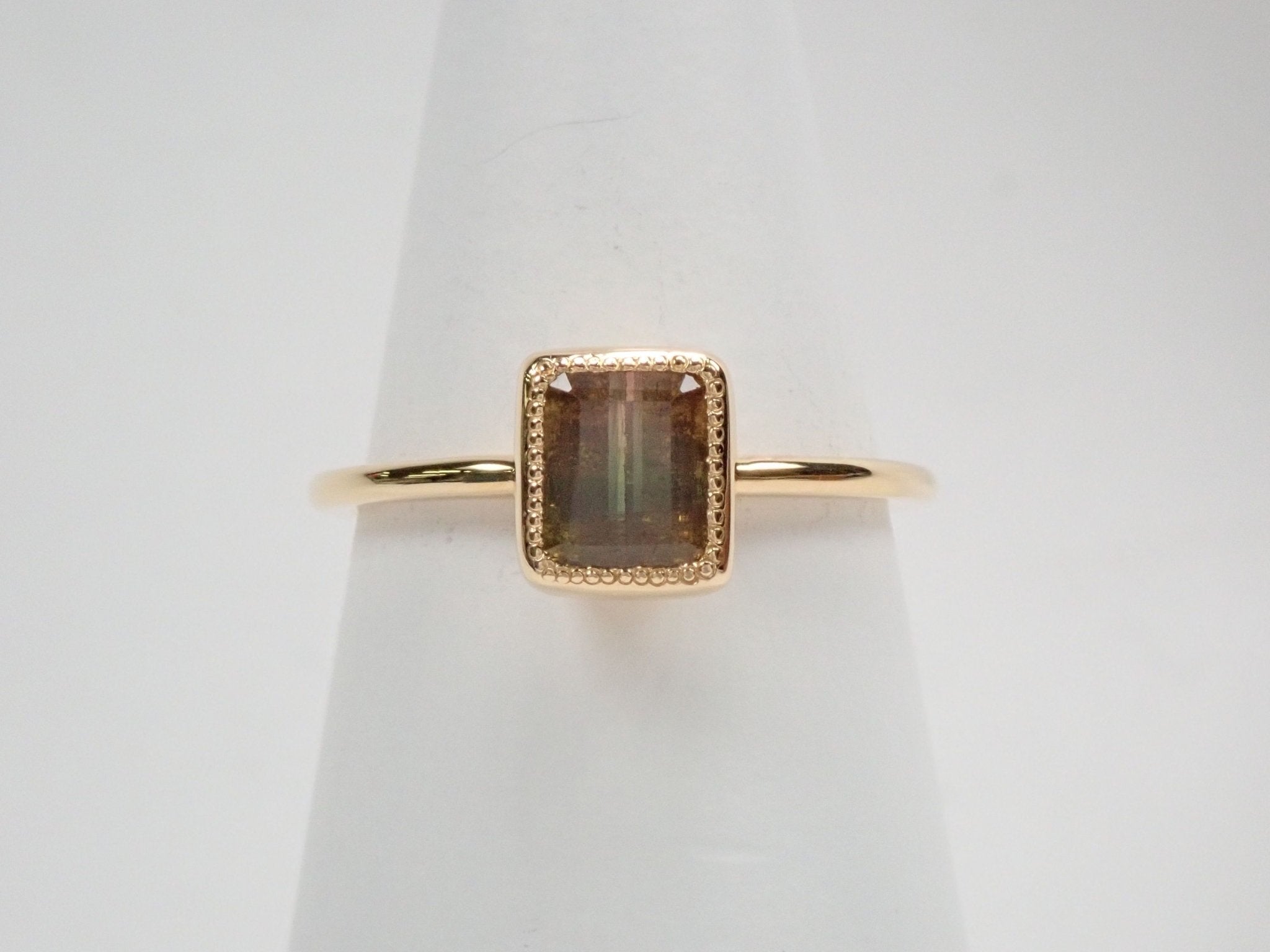 K18バイカラートルマリン1.087ct リング - KARATZ STORE|カラッツSTORE