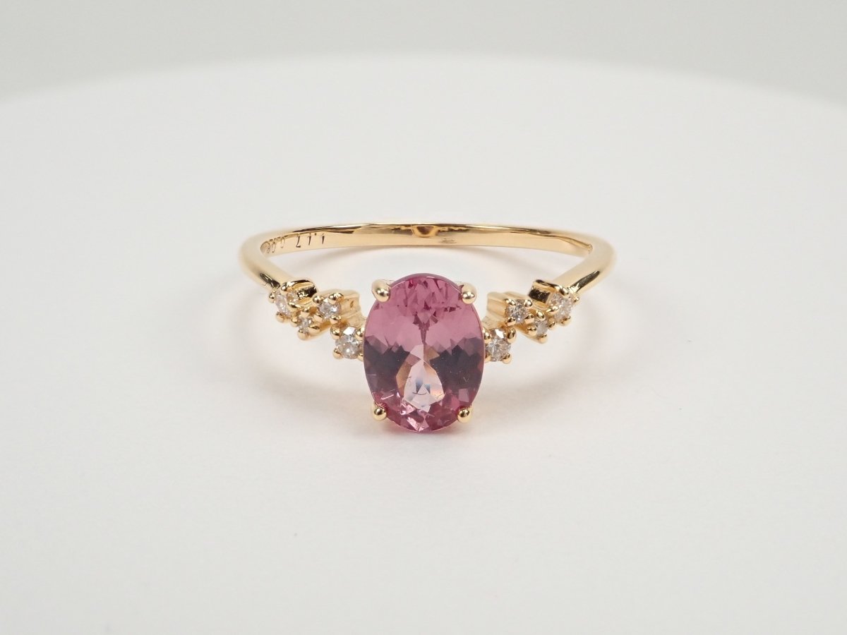 K18シャンパンガーネット1.17ct リング - KARATZ STORE|カラッツSTORE