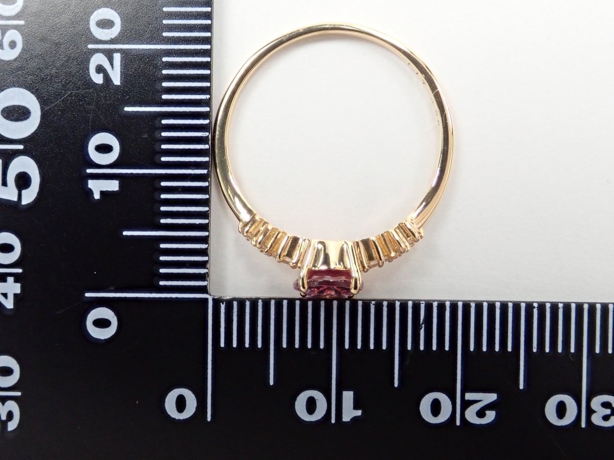 K18シャンパンガーネット1.17ct リング - KARATZ STORE|カラッツSTORE