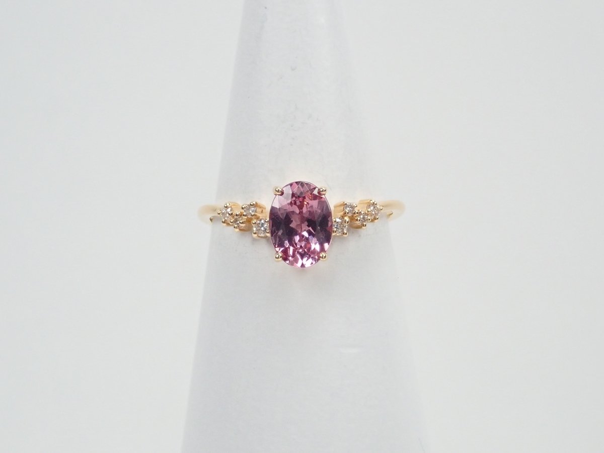 K18シャンパンガーネット1.17ct リング - KARATZ STORE|カラッツSTORE