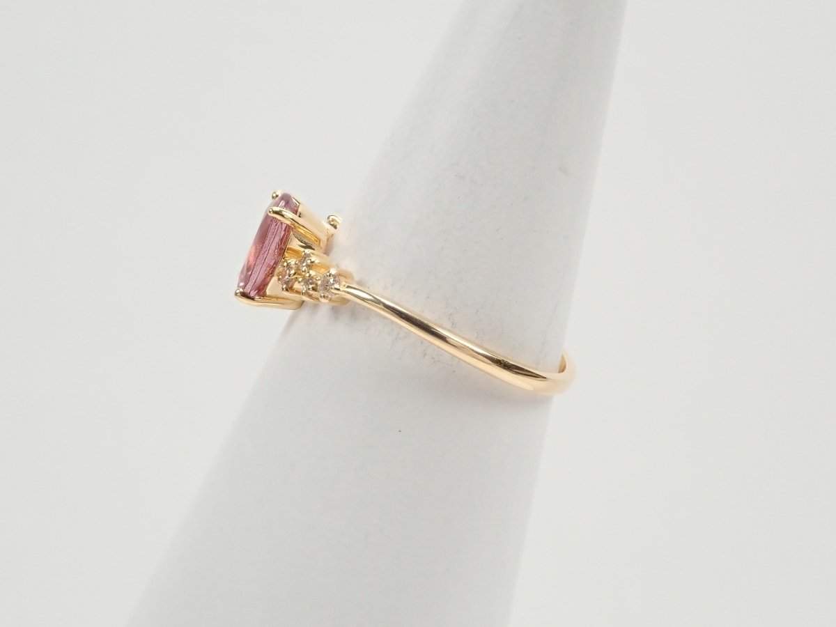 K18シャンパンガーネット1.17ct リング - KARATZ STORE|カラッツSTORE