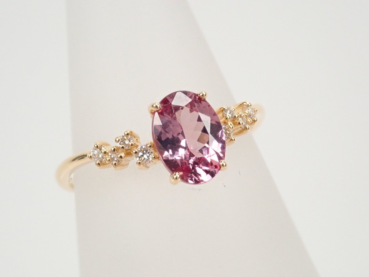 K18シャンパンガーネット1.17ct リング - KARATZ STORE|カラッツSTORE