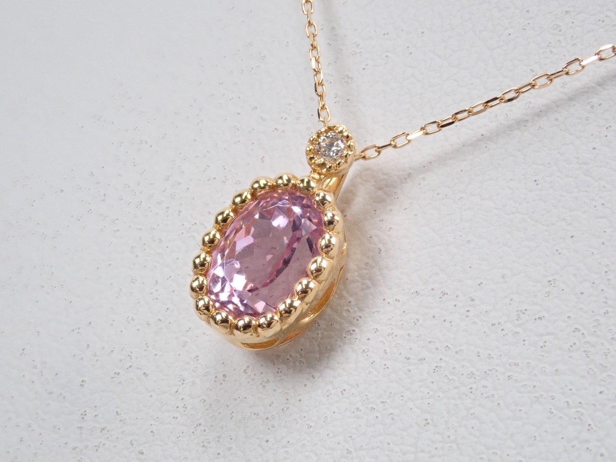 K18クンツァイト1.1ct ペンダント(ネックレス) - カラッツSTORE