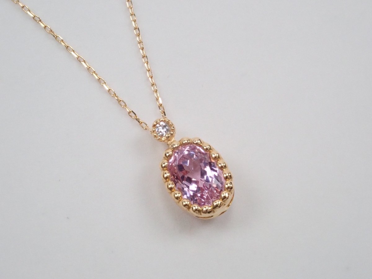 K18クンツァイト1.1ct ペンダント(ネックレス) - カラッツSTORE