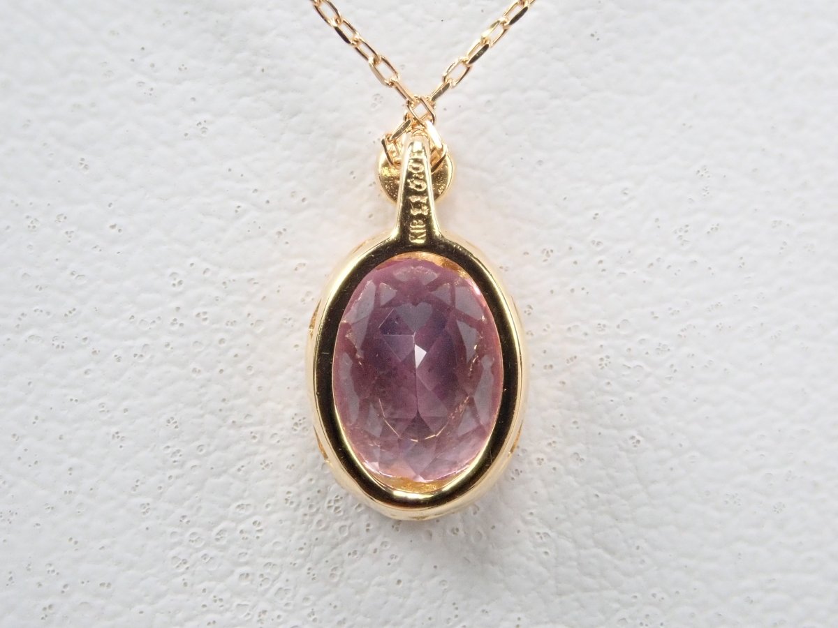 K18クンツァイト1.1ct ペンダント(ネックレス) - カラッツSTORE