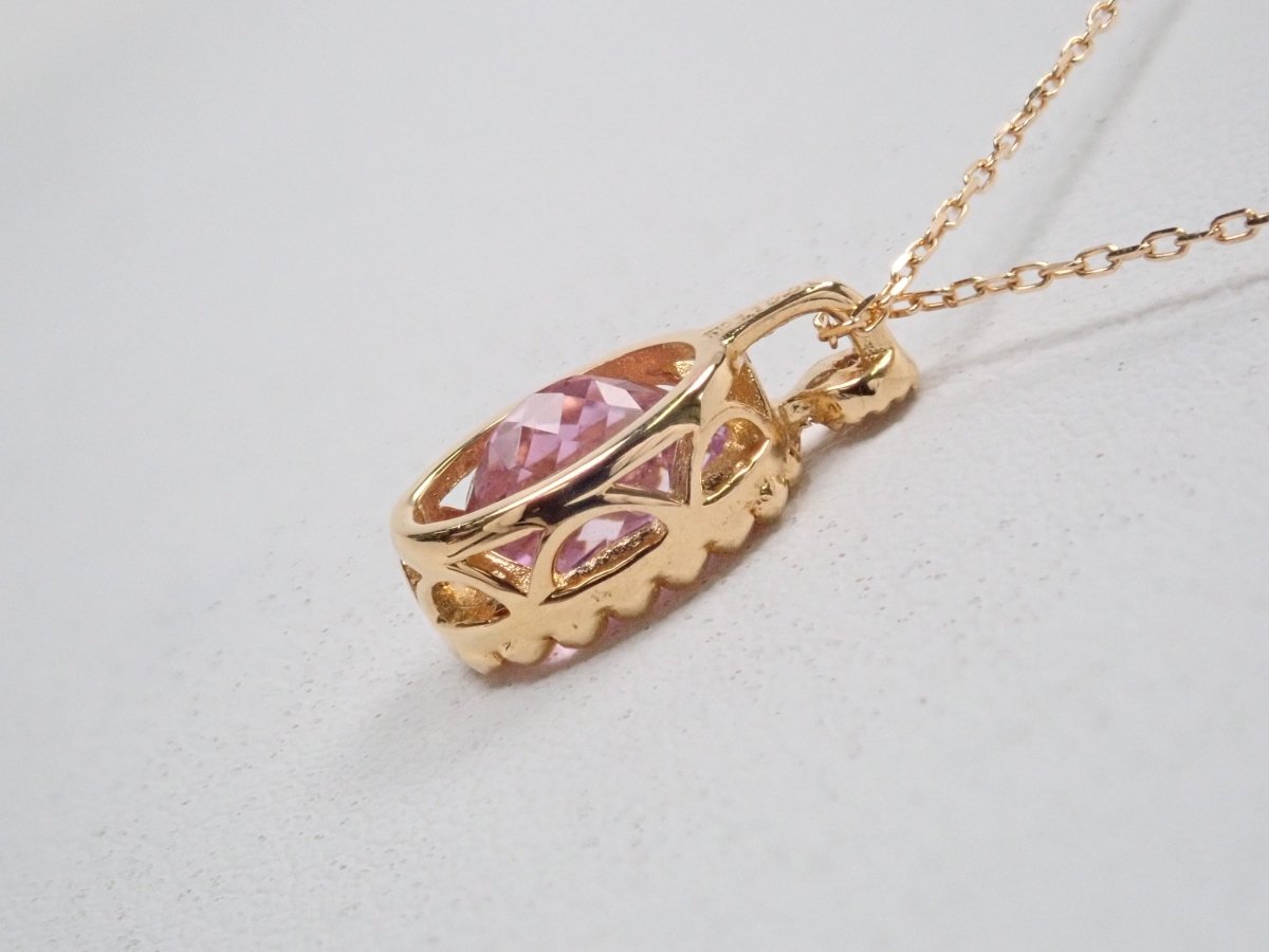 K18クンツァイト1.1ct ペンダント(ネックレス) - カラッツSTORE