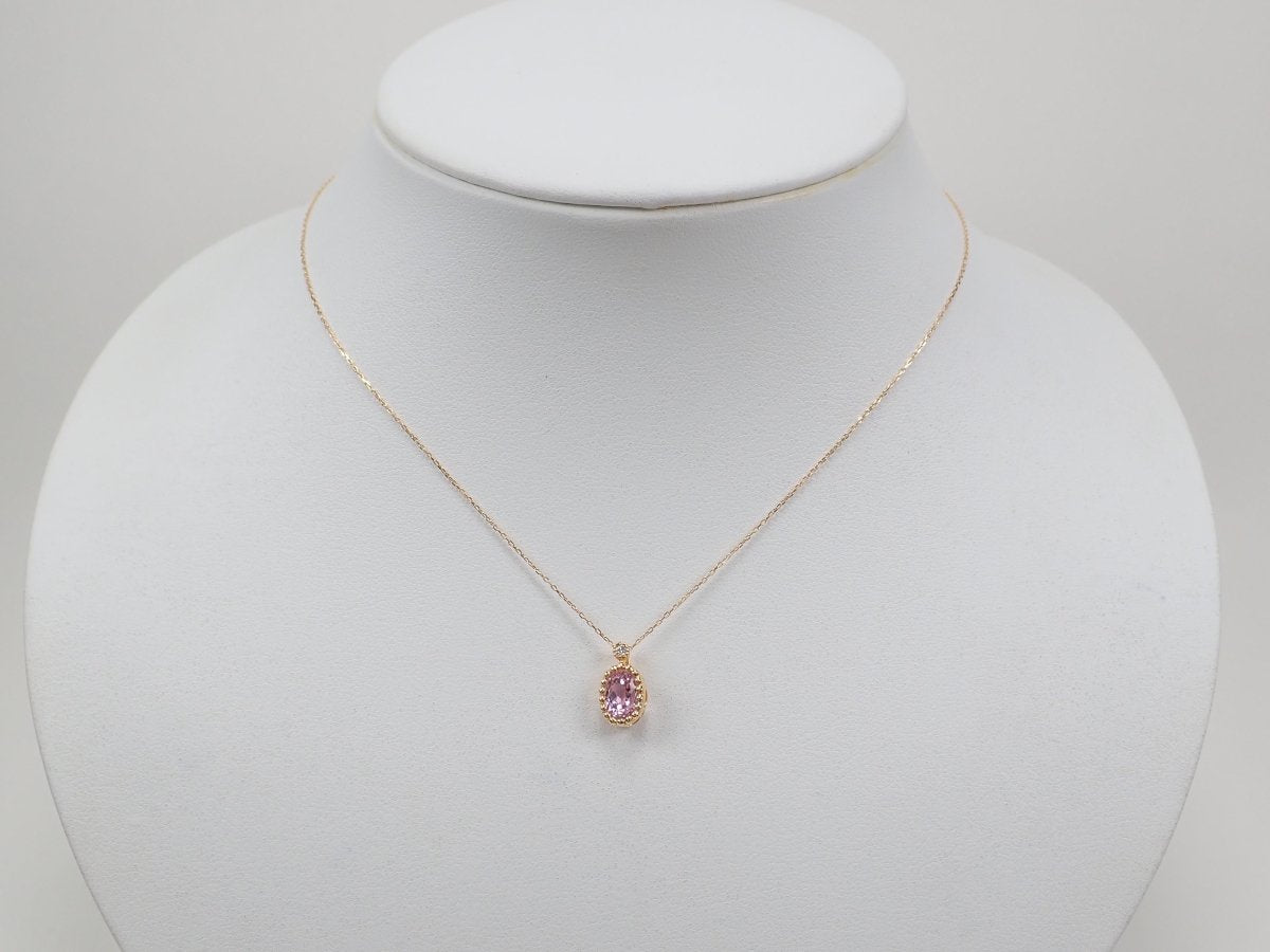 K18クンツァイト1.1ct ペンダント(ネックレス) - カラッツSTORE