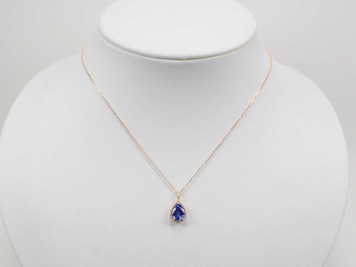 K18タンザナイト1.25ct ペンダント(ネックレス) - カラッツSTORE