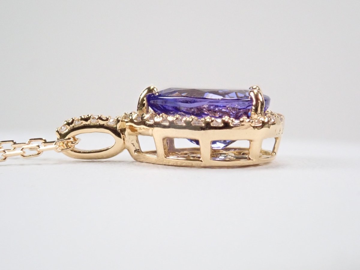 K18タンザナイト1.25ct ペンダント(ネックレス) - カラッツSTORE