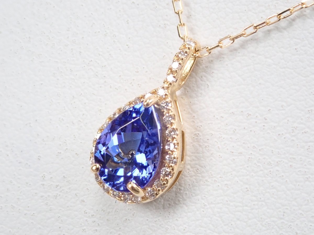K18タンザナイト1.25ct ペンダント(ネックレス) - カラッツSTORE