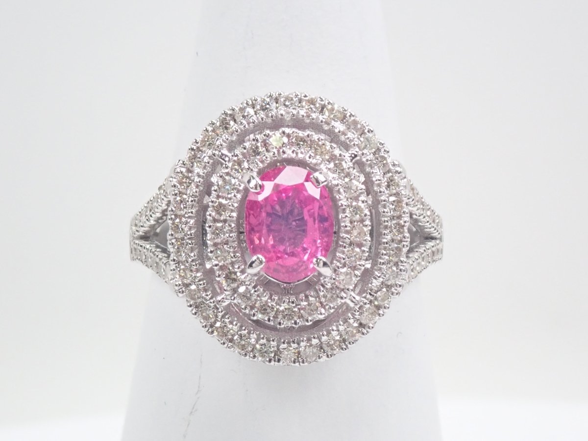 K18ピンクサファイア1.286ct リング