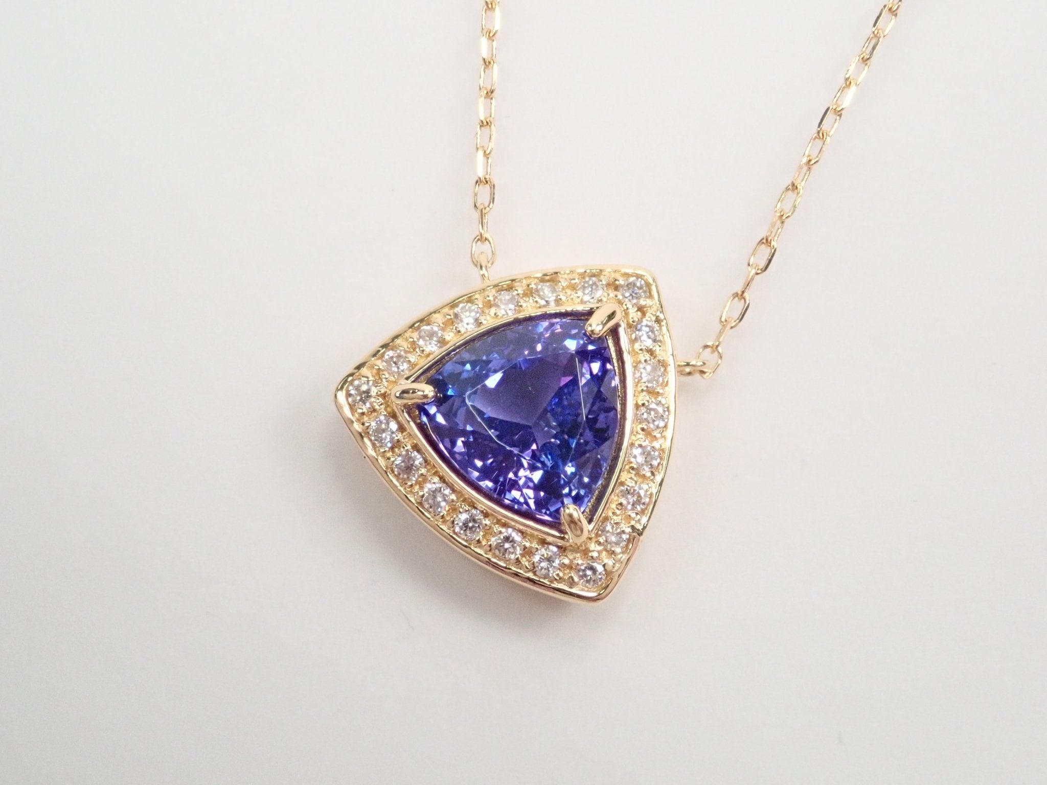 K18タンザナイト1.2ct ペンダント(ネックレス) - KARATZ STORE|カラッツSTORE