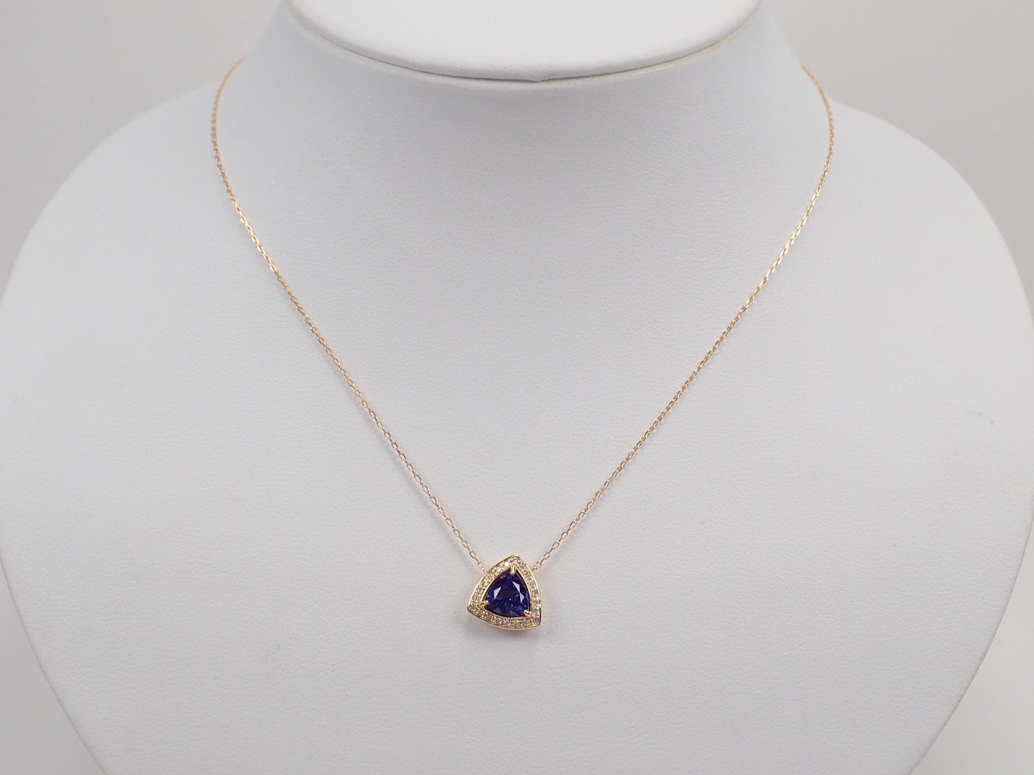 K18タンザナイト1.2ct ペンダント(ネックレス) - KARATZ STORE|カラッツSTORE