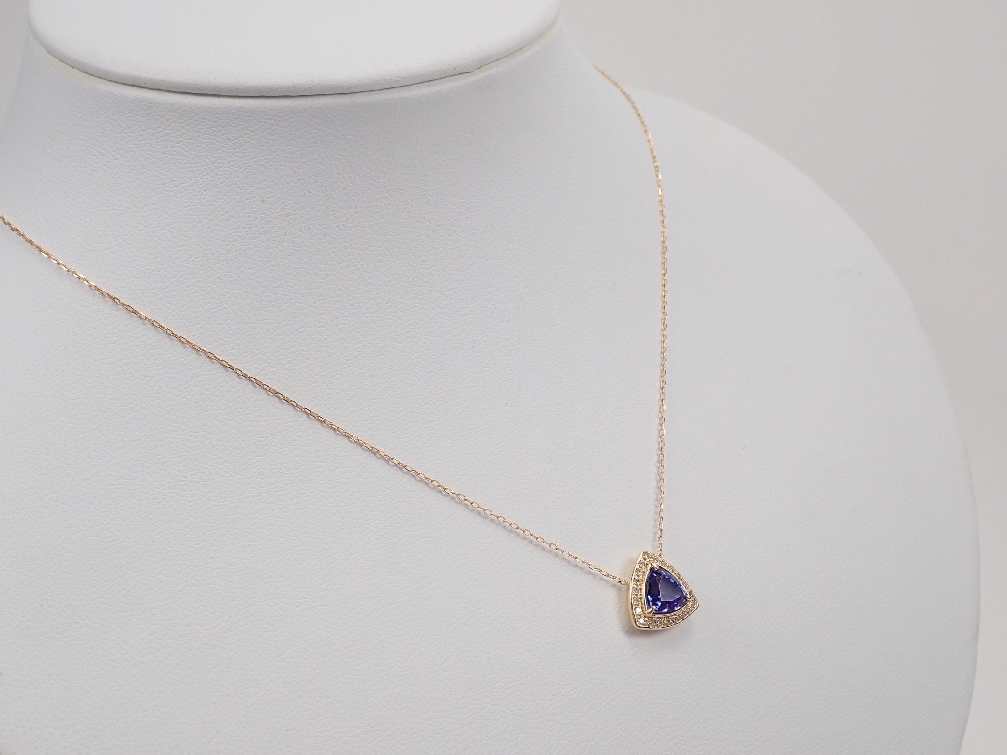 K18タンザナイト1.2ct ペンダント(ネックレス) - KARATZ STORE|カラッツSTORE