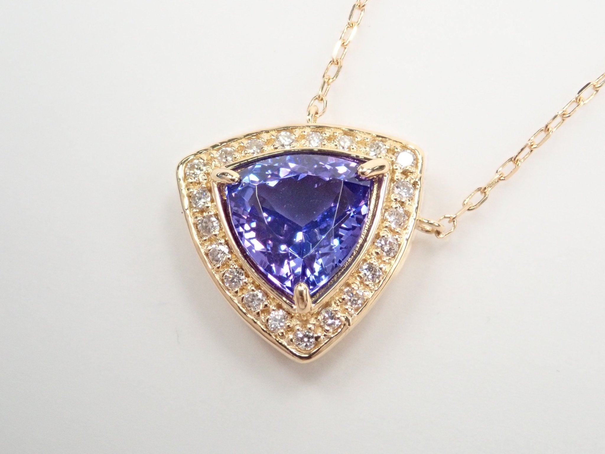 K18タンザナイト1.2ct ペンダント(ネックレス) - KARATZ STORE|カラッツSTORE