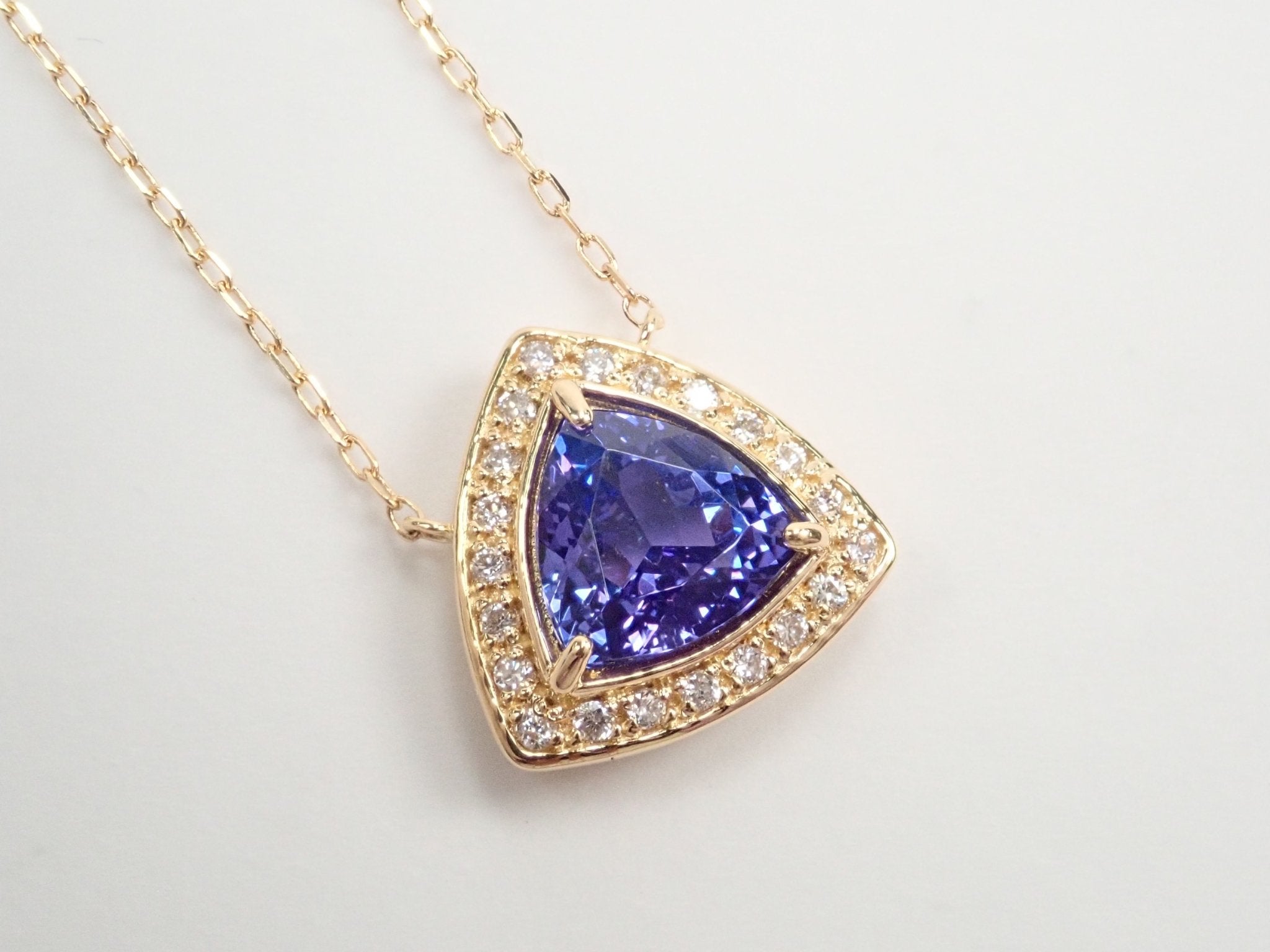 K18タンザナイト1.2ct ペンダント(ネックレス) - KARATZ STORE|カラッツSTORE