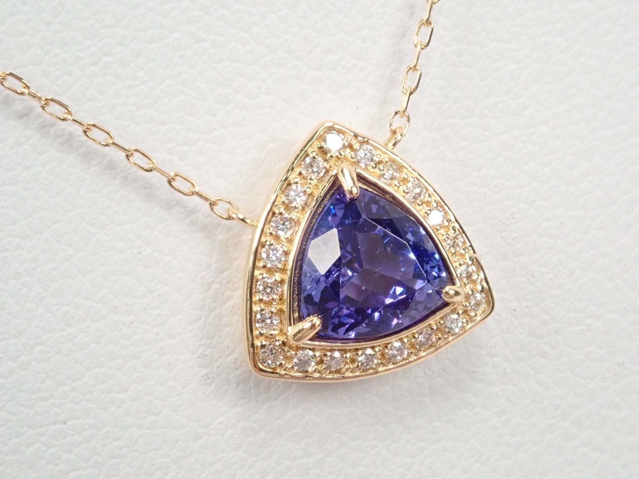 K18タンザナイト1.2ct ペンダント(ネックレス) - KARATZ STORE|カラッツSTORE
