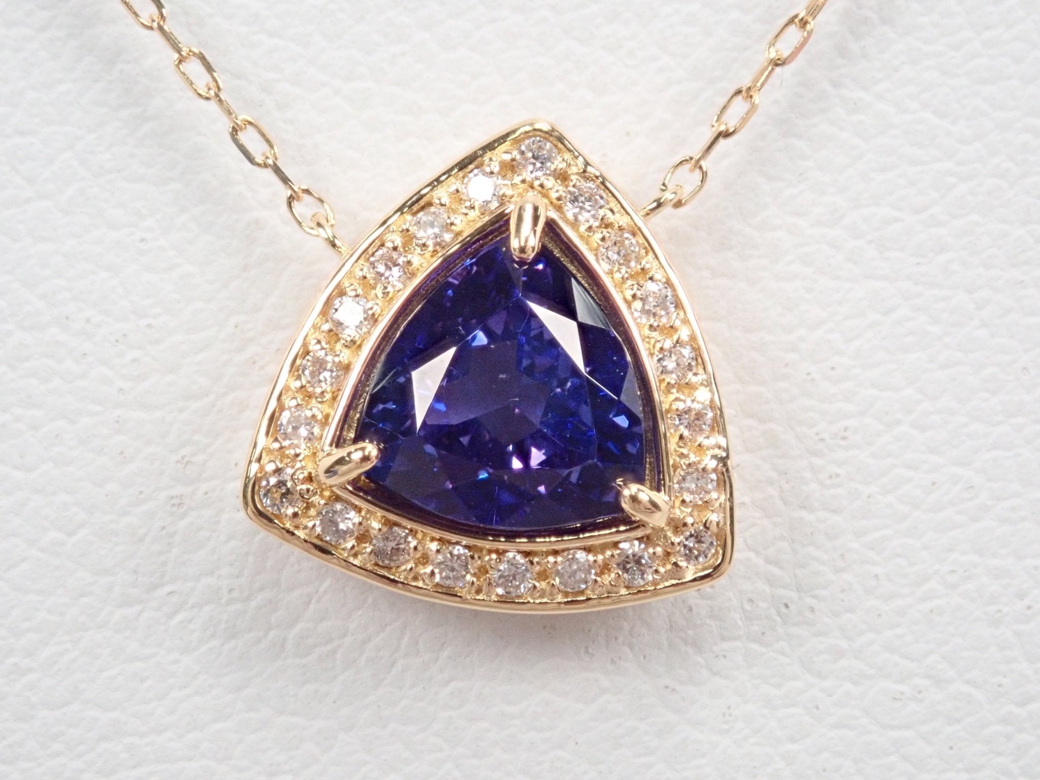 K18タンザナイト1.2ct ペンダント(ネックレス) - KARATZ STORE|カラッツSTORE