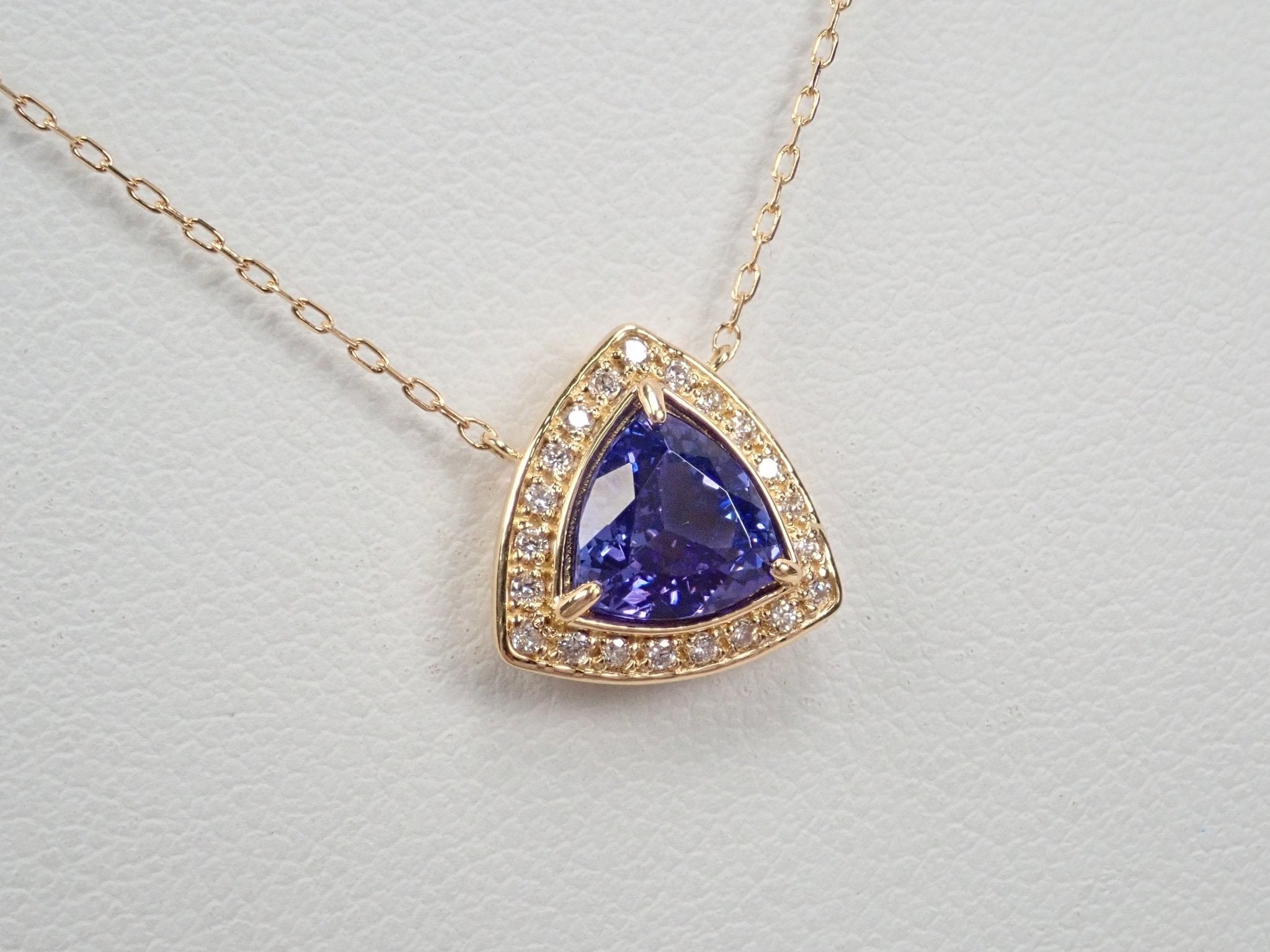 K18タンザナイト1.2ct ペンダント(ネックレス) - KARATZ STORE|カラッツSTORE
