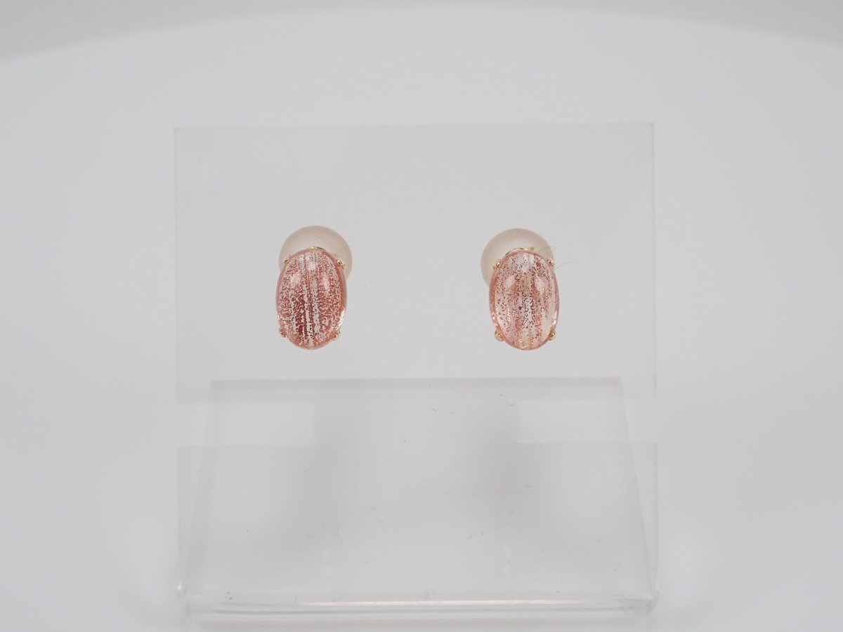 K18オレゴンサンストーン1.60ct ピアス - カラッツSTORE