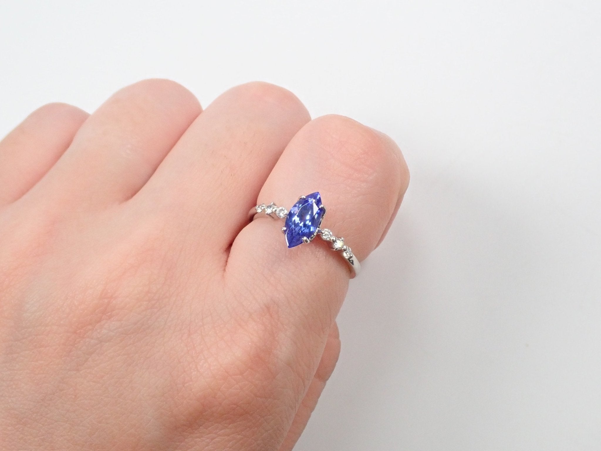 K18タンザナイト1ct リング - KARATZ STORE|カラッツSTORE