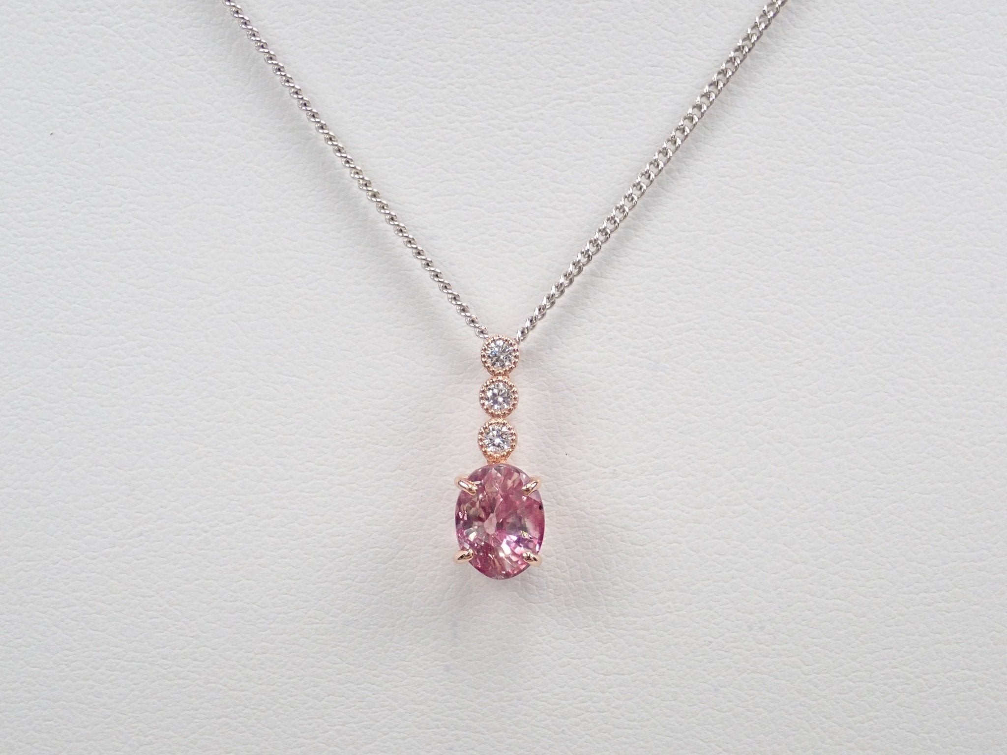 K18ピンクサファイア2.480ct ペンダントトップ(ネックレストップ) - KARATZ STORE|カラッツSTORE