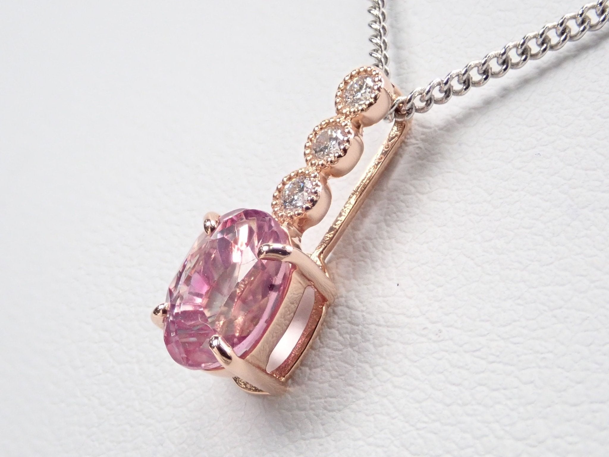 K18ピンクサファイア2.480ct ペンダントトップ(ネックレストップ) - KARATZ STORE|カラッツSTORE