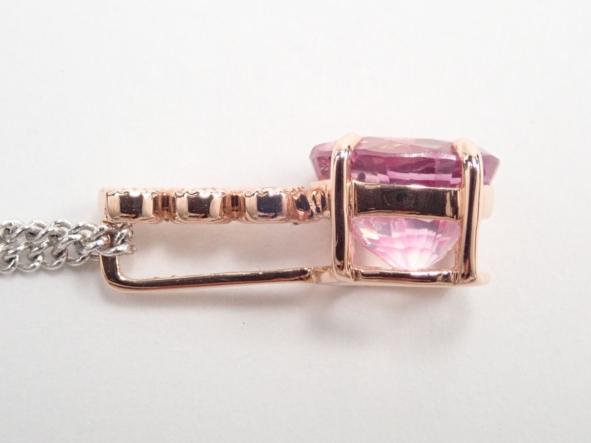K18ピンクサファイア2.480ct ペンダントトップ(ネックレストップ) - KARATZ STORE|カラッツSTORE
