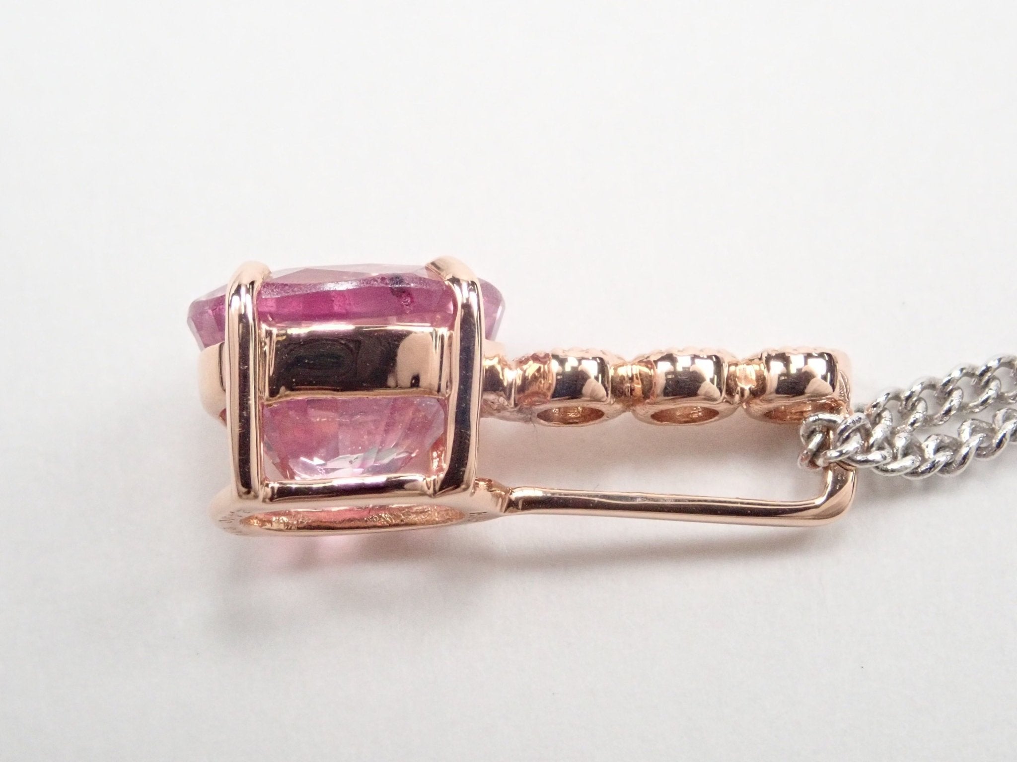 K18ピンクサファイア2.480ct ペンダントトップ(ネックレストップ) - KARATZ STORE|カラッツSTORE