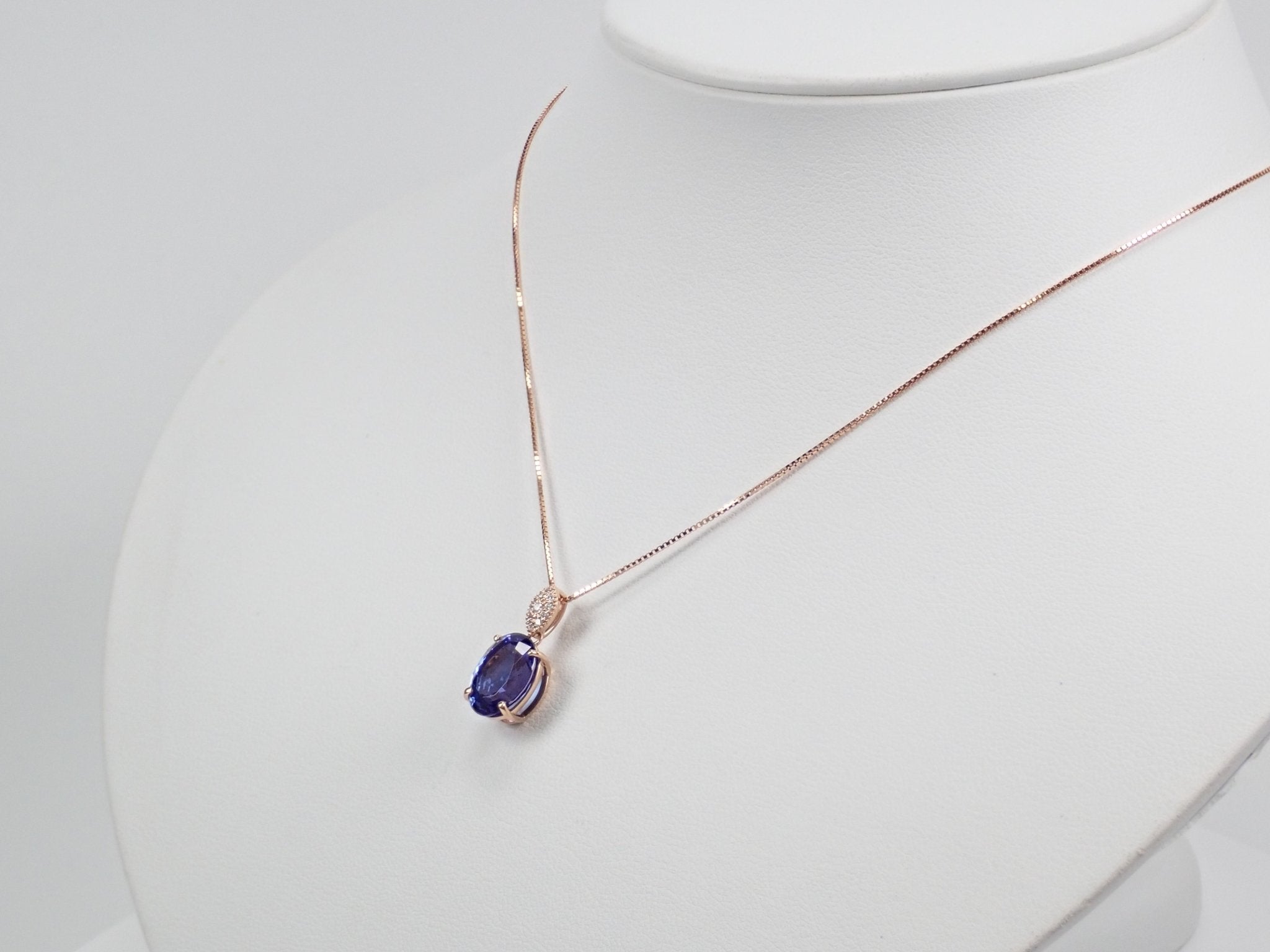 K18タンザナイト4.21ct ペンダント(ネックレス) - KARATZ STORE|カラッツSTORE