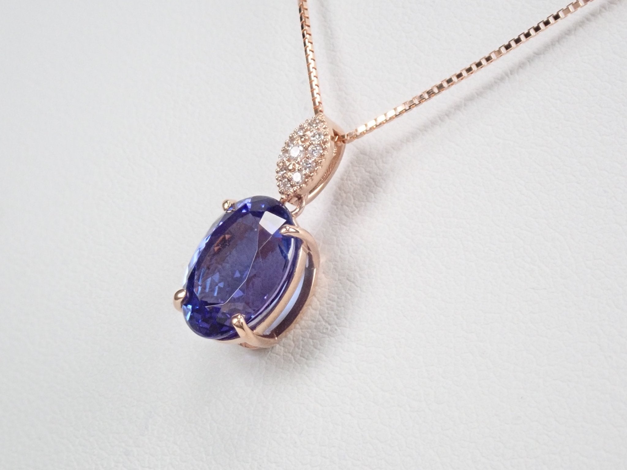 K18タンザナイト4.21ct ペンダント(ネックレス) - KARATZ STORE|カラッツSTORE