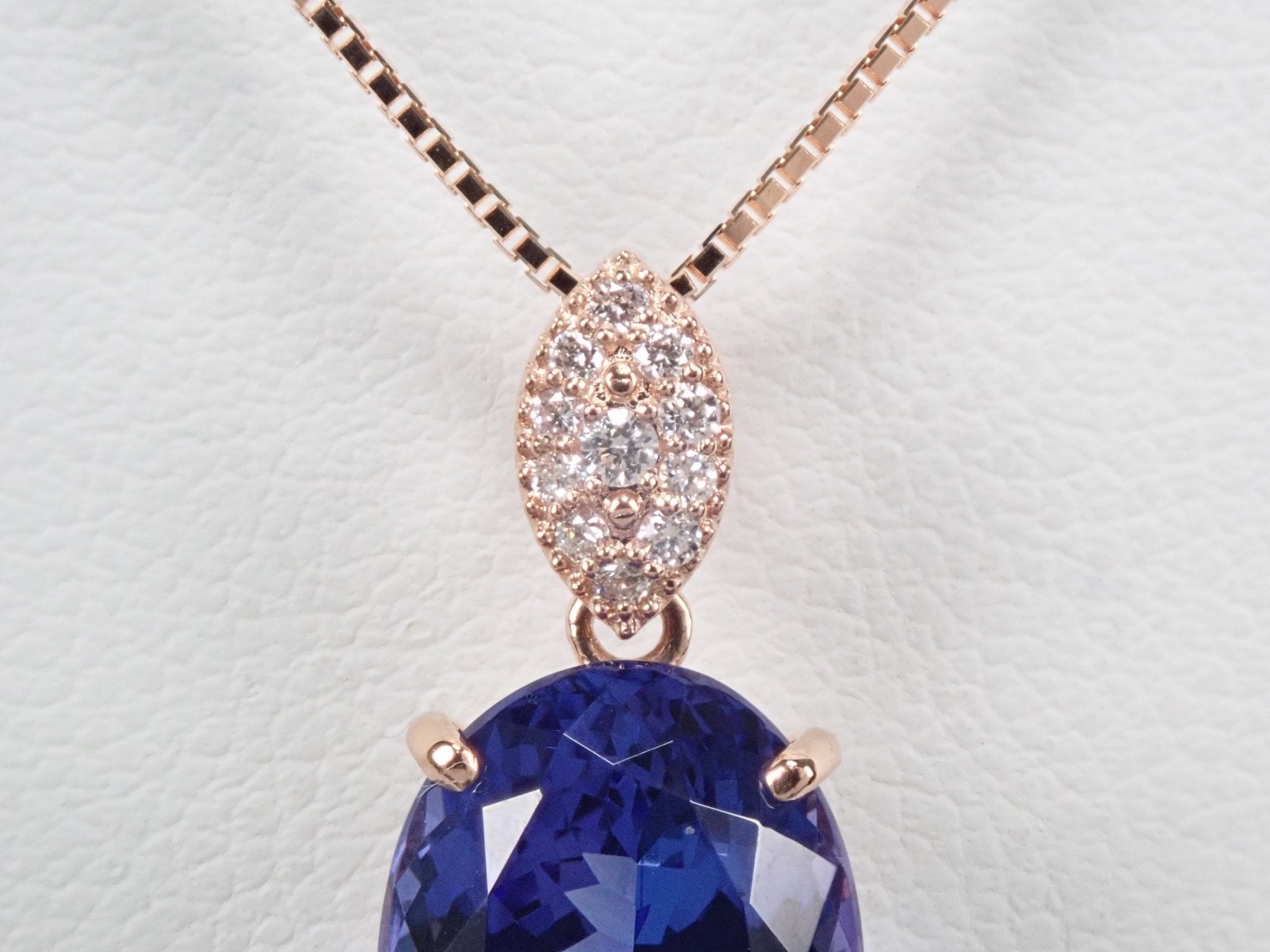 K18タンザナイト4.21ct ペンダント(ネックレス) - KARATZ STORE|カラッツSTORE