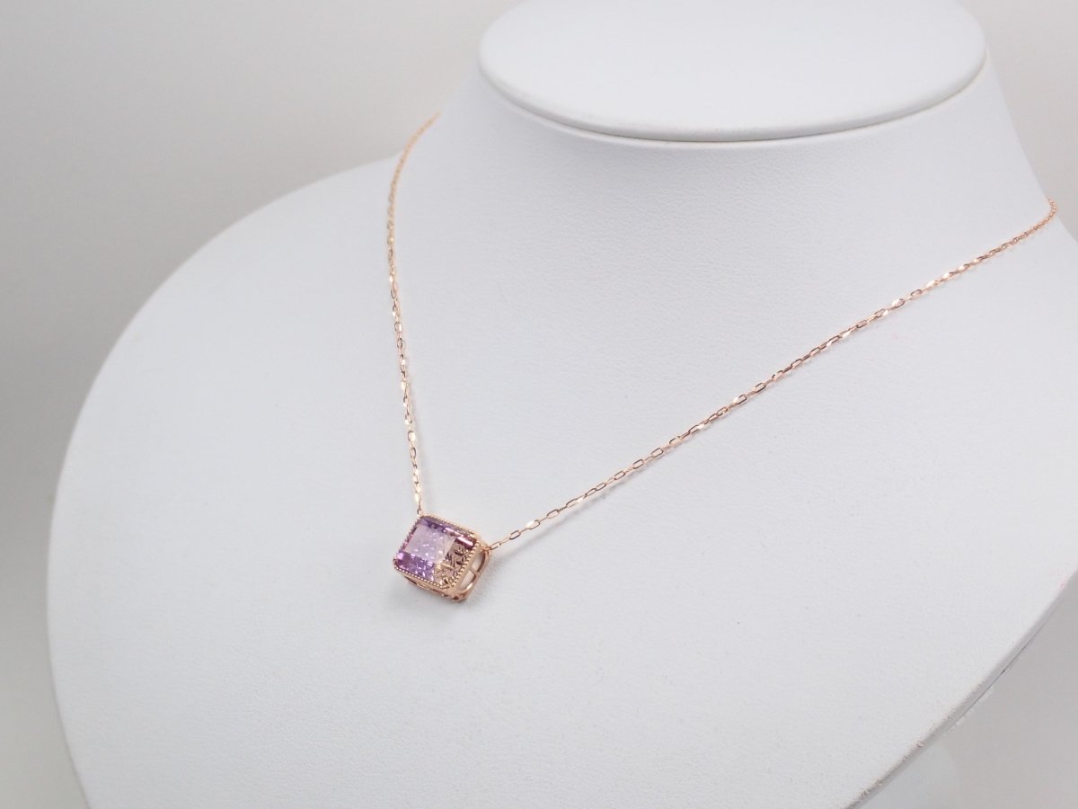 【甲州貴石切子】K18アメトリン4.7190ct ペンダント(ネックレス)日独鑑付 - カラッツSTORE